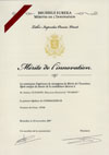 Based on the decision of the Supreme Commission on the Awards of Belgium and with due account of the extraordinary input in the field of innovations and their manufacturing applications, the General Director of JSC SVAROG Mr. Andrey N. Ulyanov was awarded with the grade of Commandeur and with the order For the Services in the Field of Innovations.